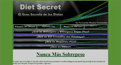 Desktop Screenshot of dietsecret.es